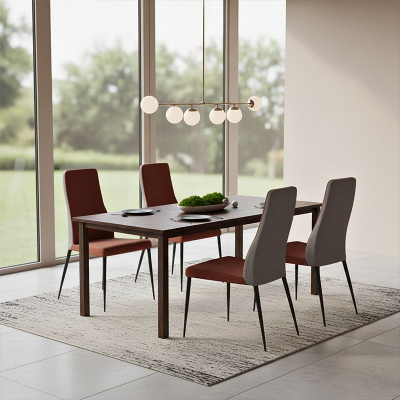 Chaise salle a manger MATHILDE, tissu Cali & Canada, 8 coloris Europea Design