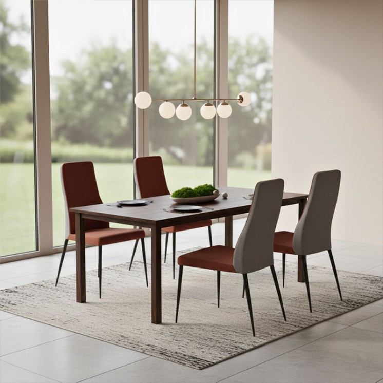 Chaise salle a manger MATHILDE, tissu Cali & Canada, 8 coloris Europea Design