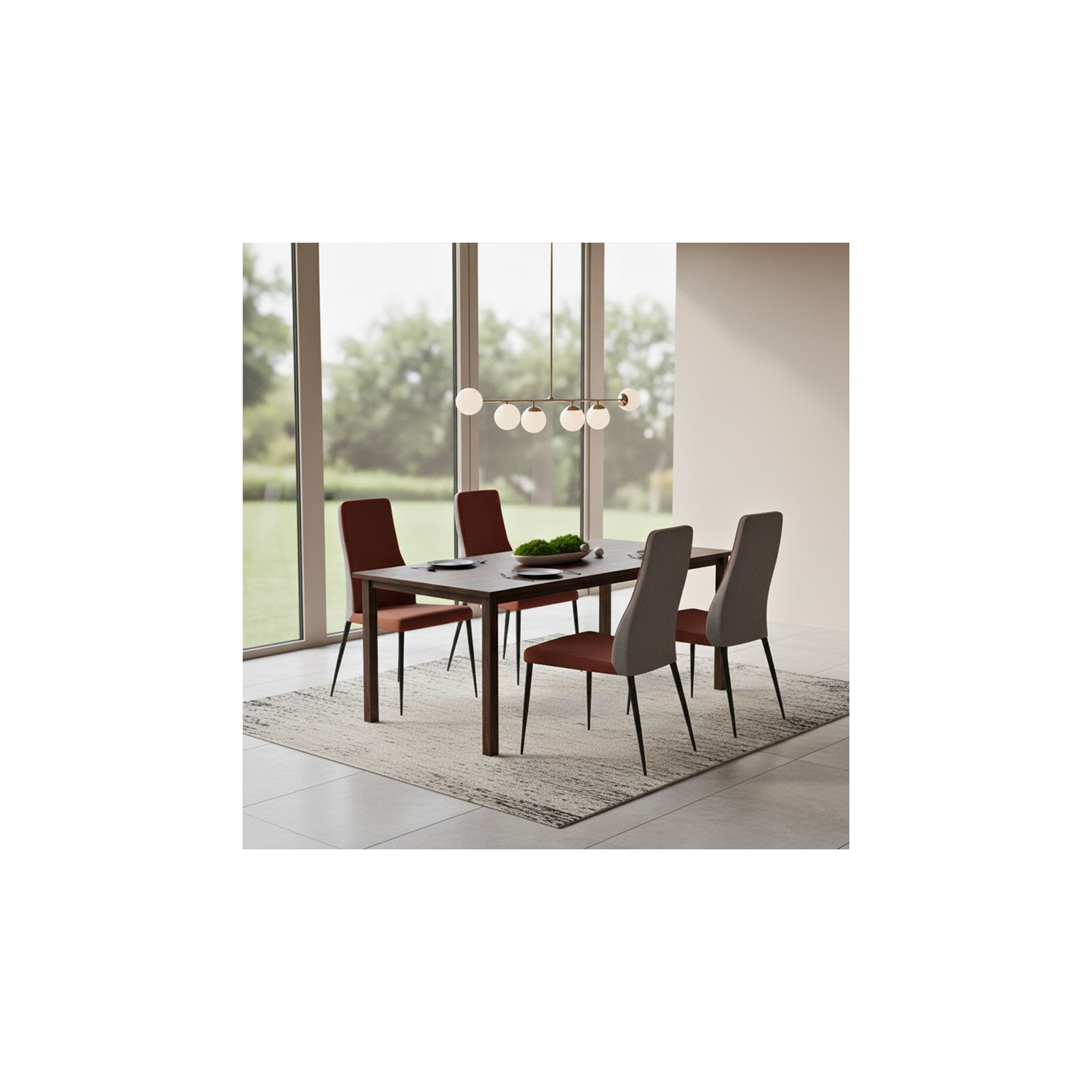 Chaise salle a manger MATHILDE, tissu Cali & Canada, 8 coloris Europea Design