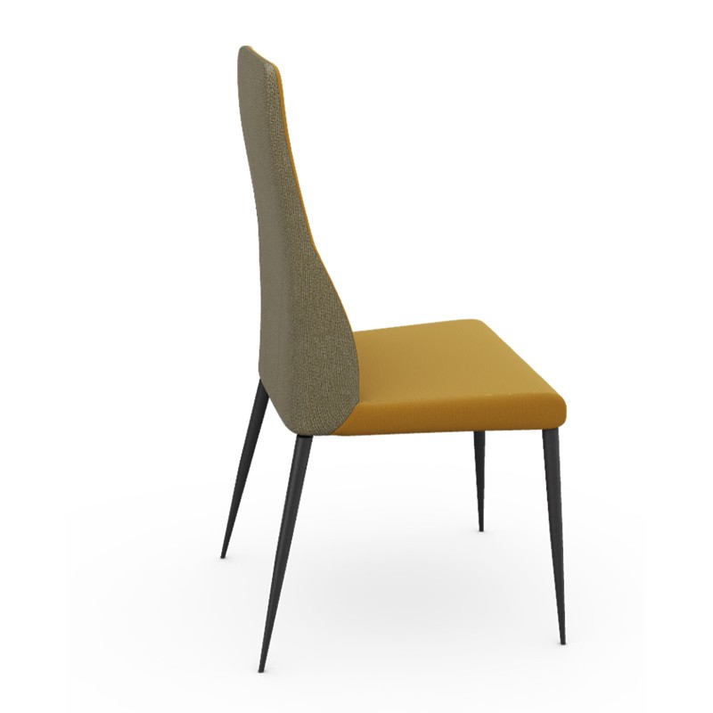 Chaise salle a manger MATHILDE, tissu Cali & Canada, 8 coloris Europea Design