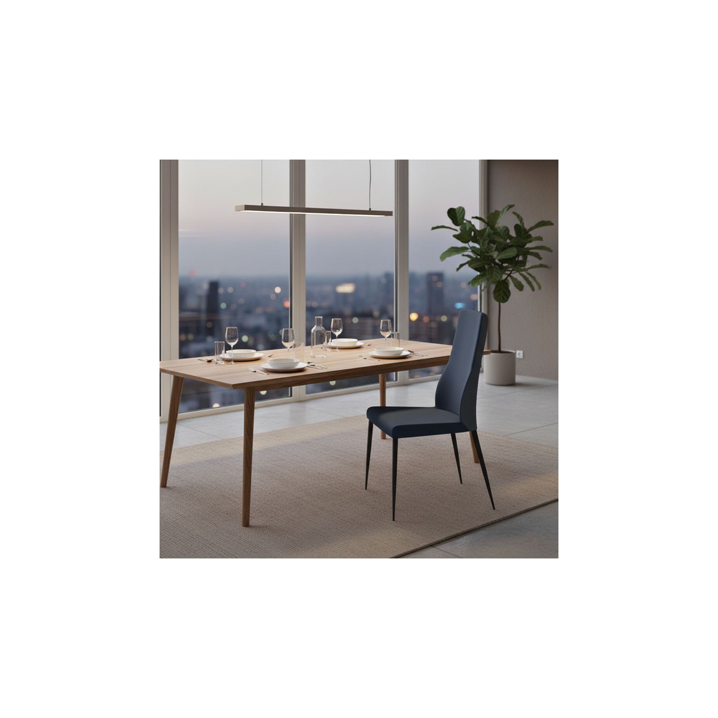 Chaise salle a manger MATHILDE, tissu Cali & Canada, 8 coloris Europea Design