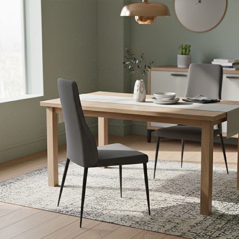 Chaise salle a manger MATHILDE, tissu Cali & Canada, 8 coloris Europea Design