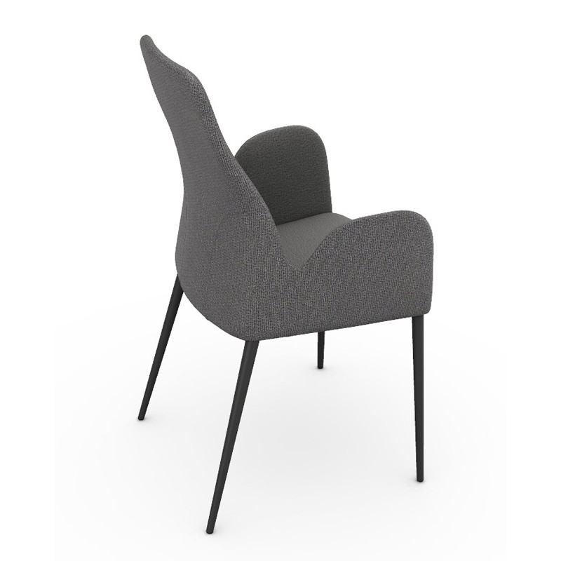 Chaise salle a manger MATHILDE BRIDGE, tissu Cali & Canada, 8 coloris Europea Design