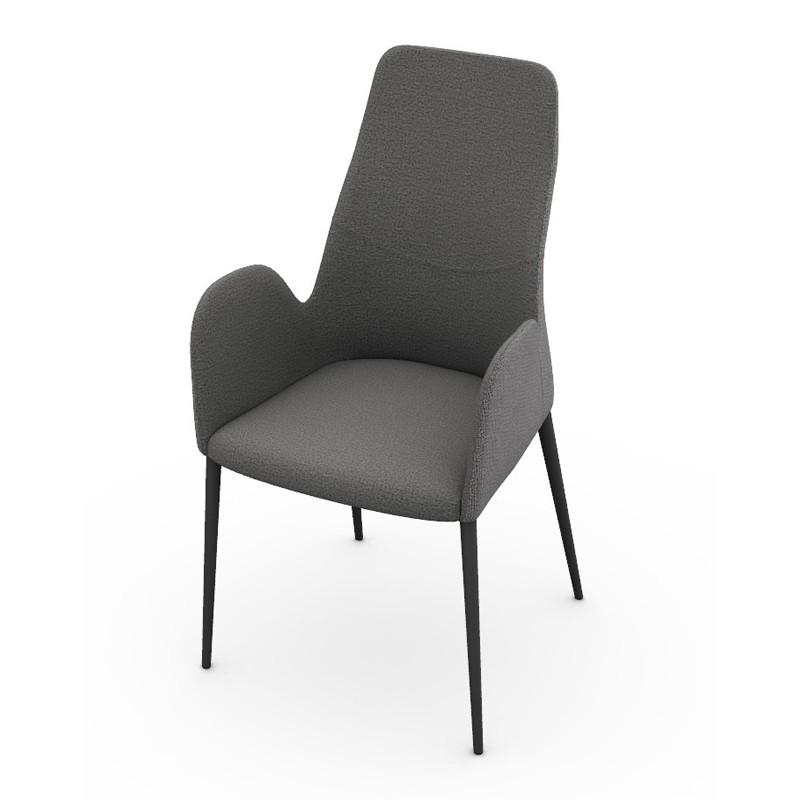 Chaise salle a manger MATHILDE BRIDGE, tissu Cali & Canada, 8 coloris Europea Design