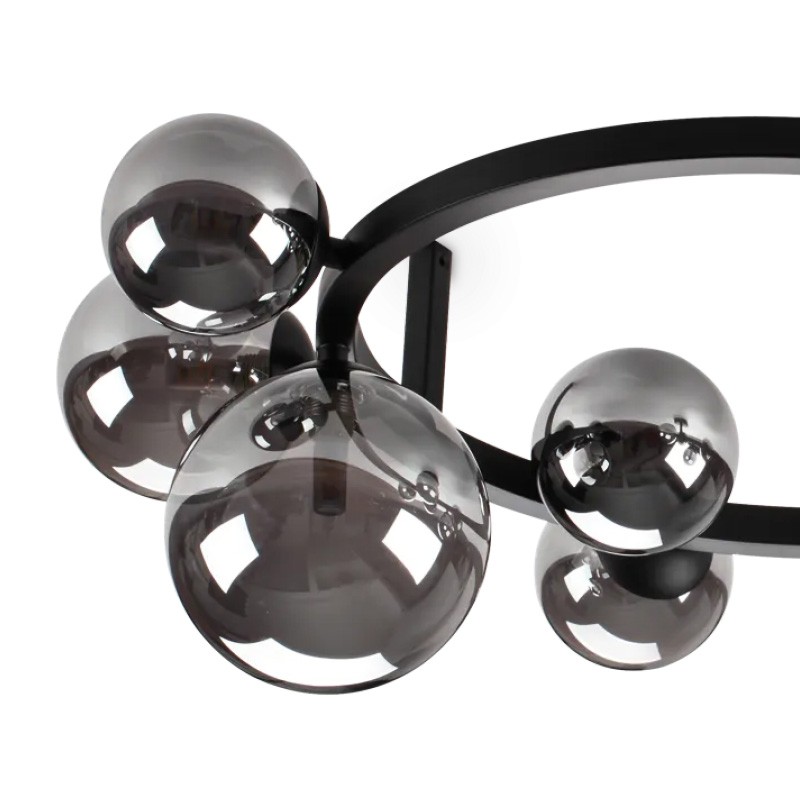 Plafonnier boule en verre PERLAGE, 3 finitions