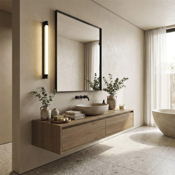 Applique murale linéaire LINEO, 60 ou 90 cm, 3 coloris