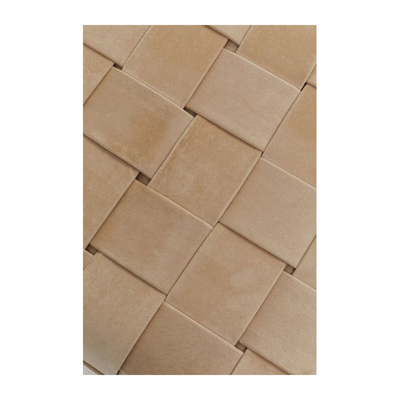 Tabouret coffre rangement WEAVE beige, 2 tailles