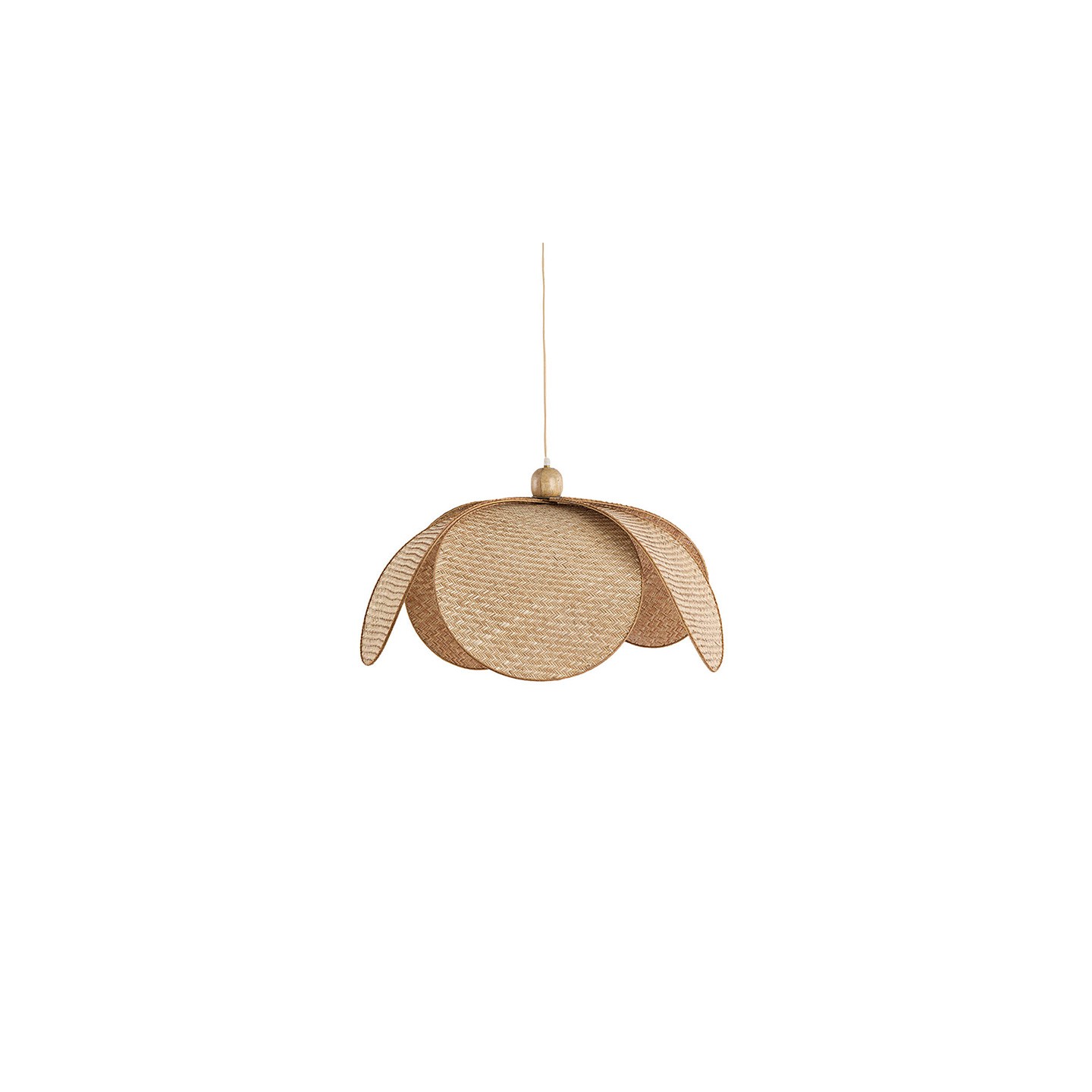 Suspension luminaire en osier LAVRIO, diamètre 48 ou 60 cm