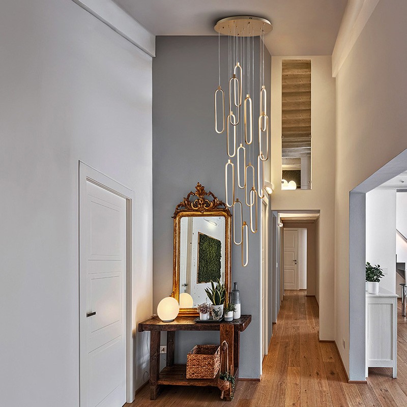 Luminaire plafond cathédrale COLETTE OR, 14 led