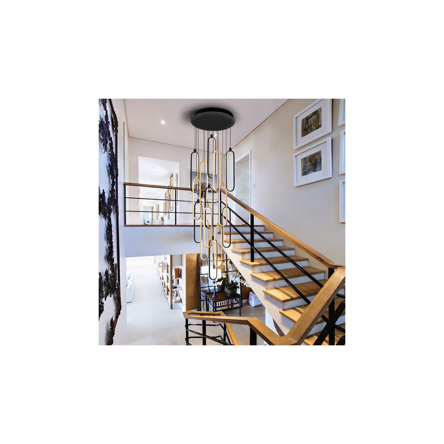 Luminaire plafond cathédrale COLETTE OR, 14 led