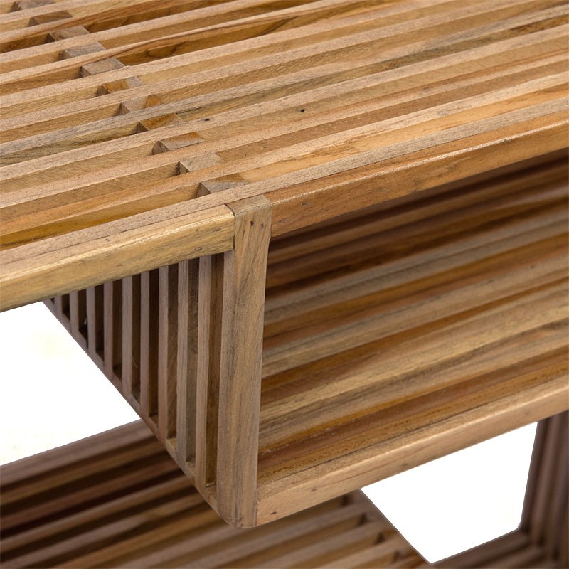 Console en teck massif CALOPSITE grand modèle