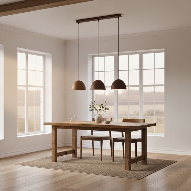 Luminaire 3 suspensions FOLK café