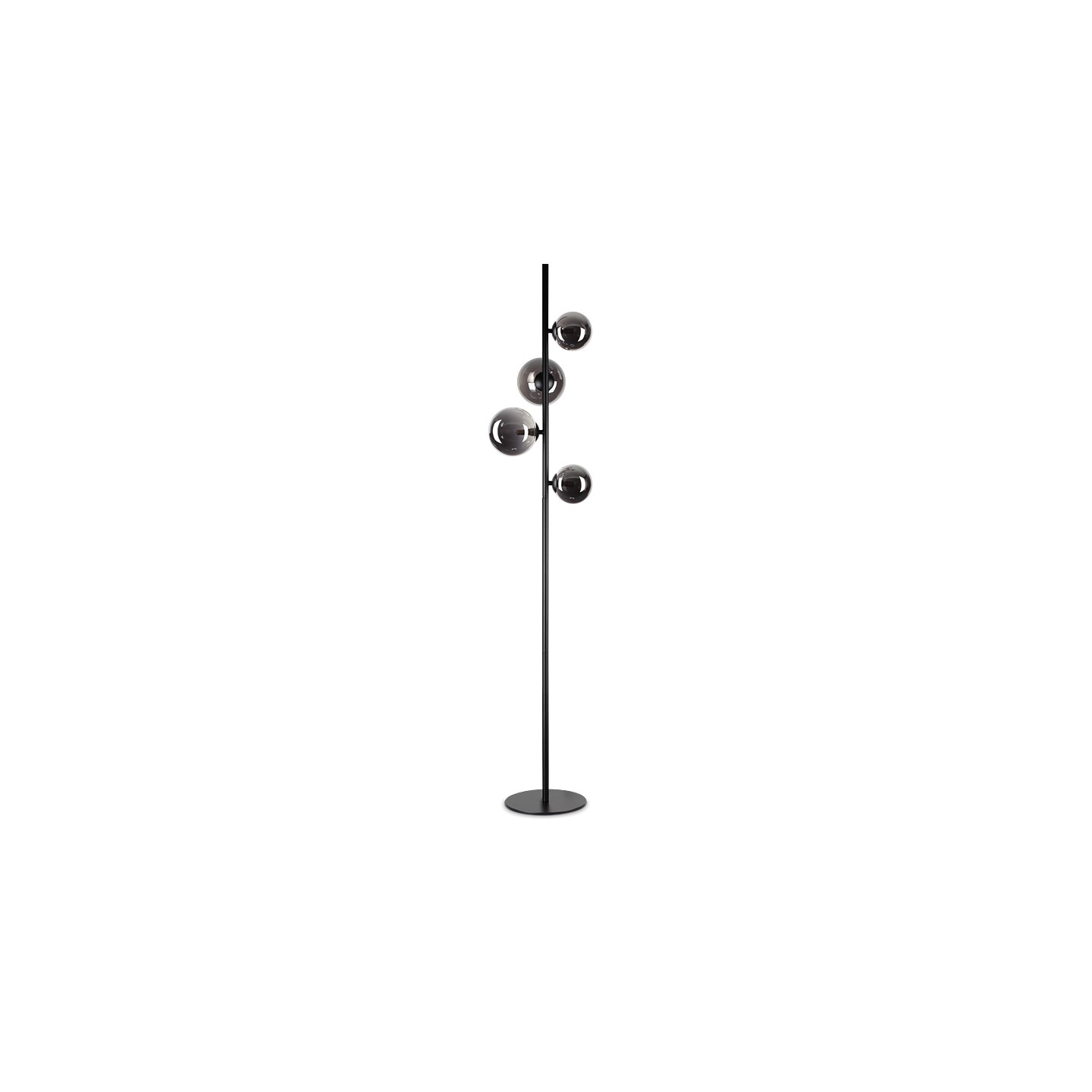 Lampadaire boule en verre PERLAGE, 3 finitions