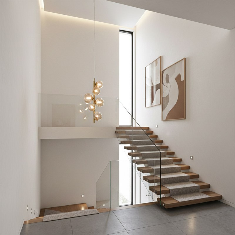 Lustre boules verre PERLAGE, 3 finitions, ampoules fournies