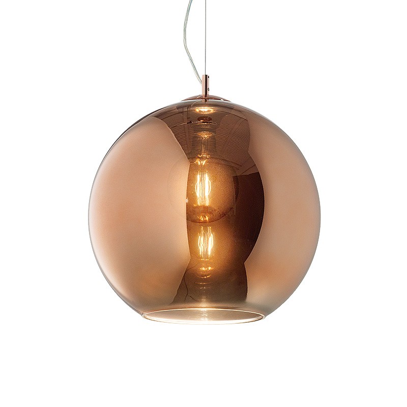 Luminaire en verre soufflé NEMO CUIVRE, 3 diamètres