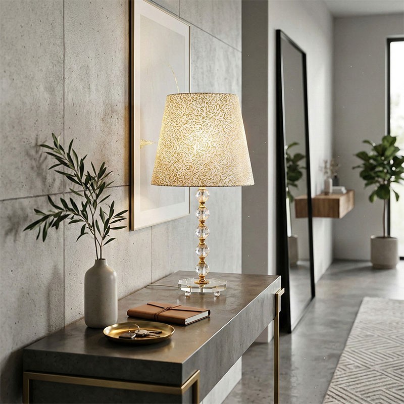 Lampe pied en cristal QUEEN TL1, 3 tailles