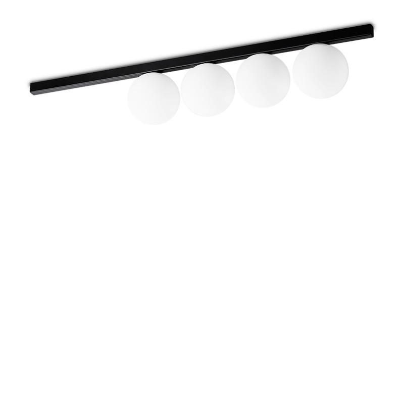Plafonnier boules blanches BINOMIO PL4, 3 coloris