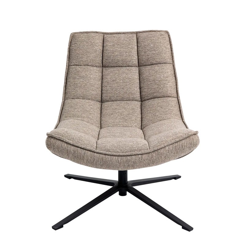 Fauteuil confortable pivotant IVAR sable