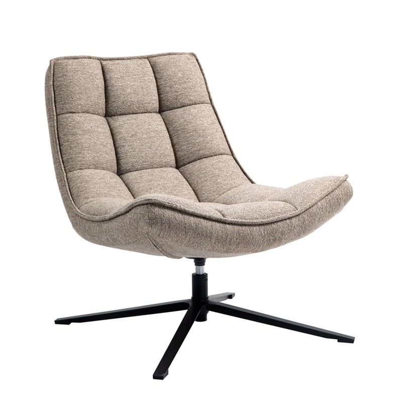 Fauteuil confortable pivotant IVAR sable