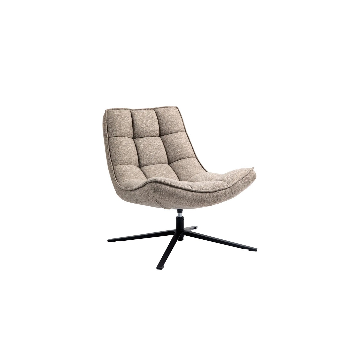 Fauteuil confortable pivotant IVAR sable