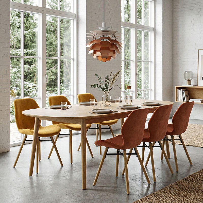 Chaise design scandinave KERI, 6 coloris en stock