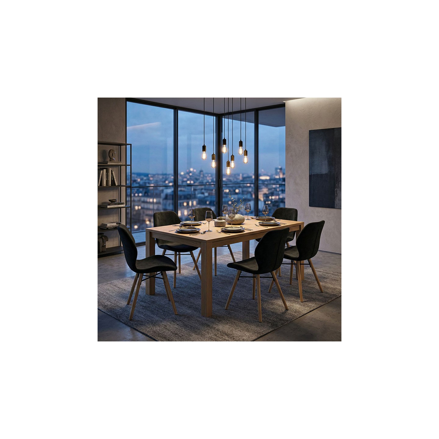 Chaise design scandinave KERI, 6 coloris en stock