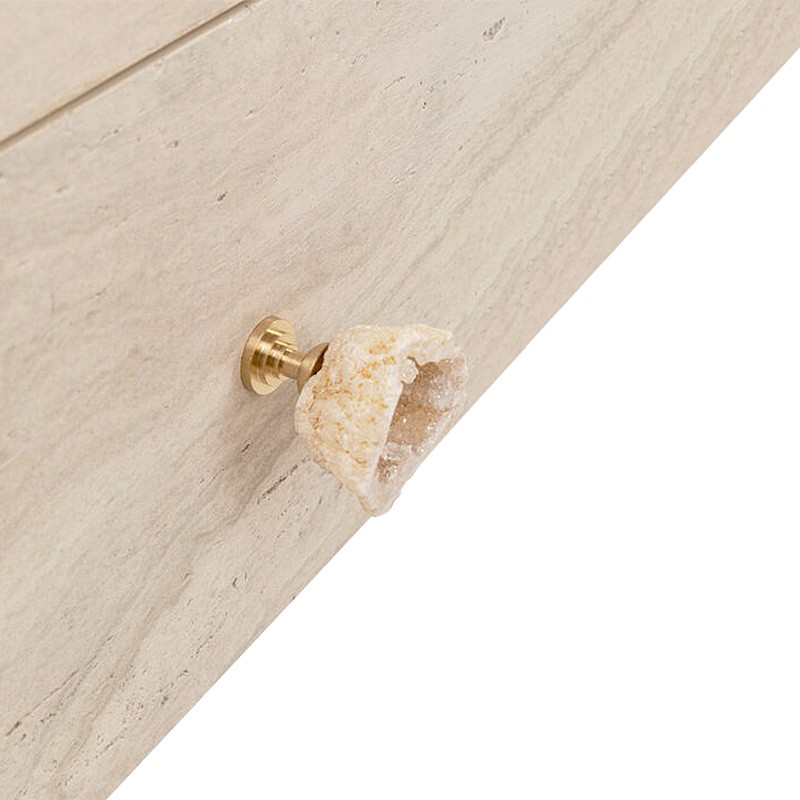 Console d'entrée en travertin DRAWERS kare design