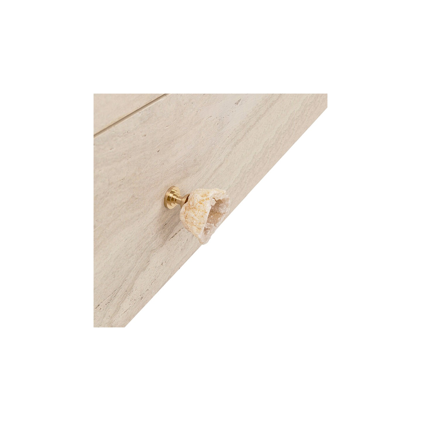 Console d'entrée en travertin DRAWERS kare design