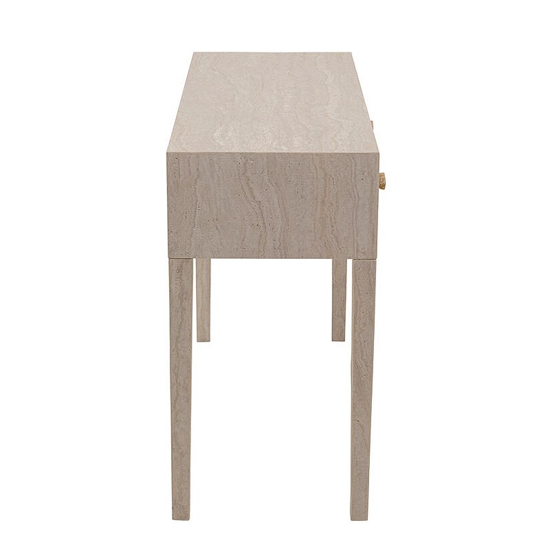 Console d'entrée en travertin DRAWERS kare design