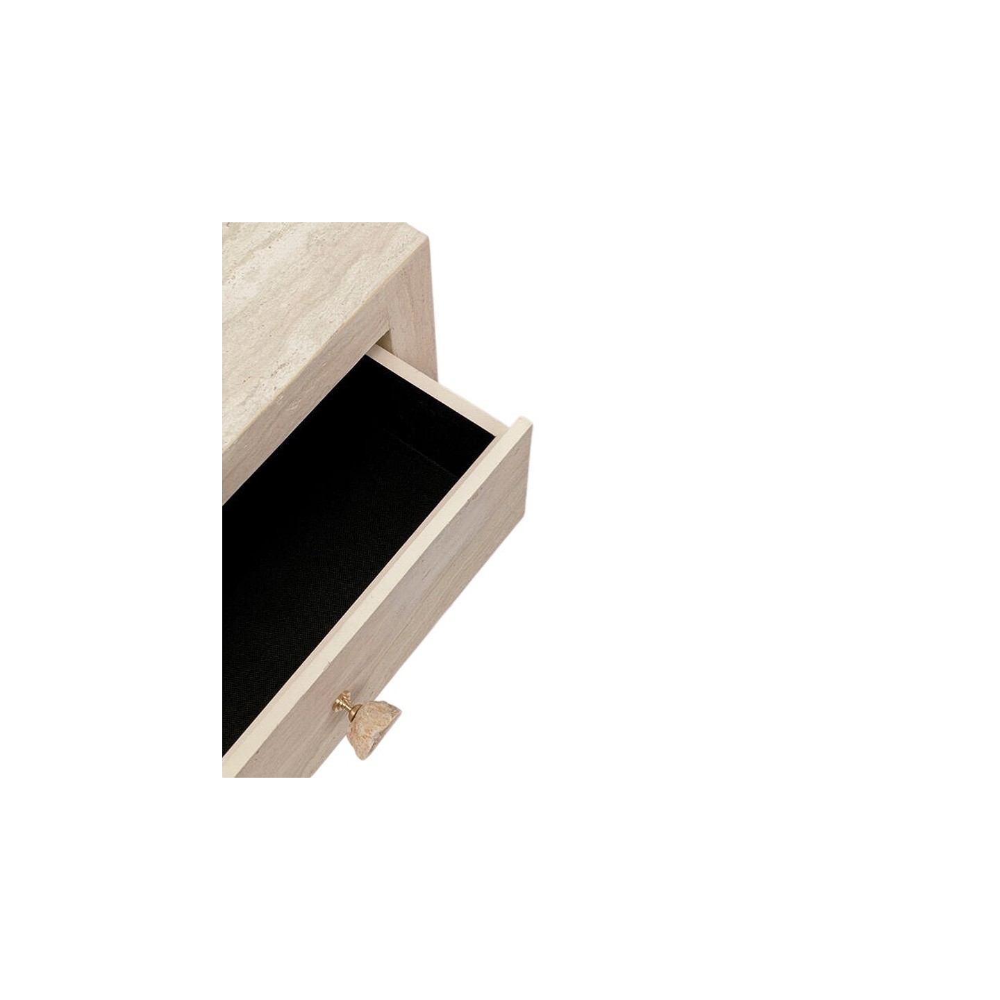 Console d'entrée en travertin DRAWERS kare design