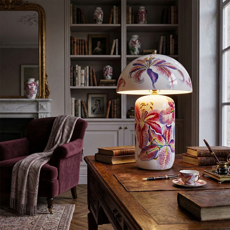 Lampe décorative salon LILLIES PINK