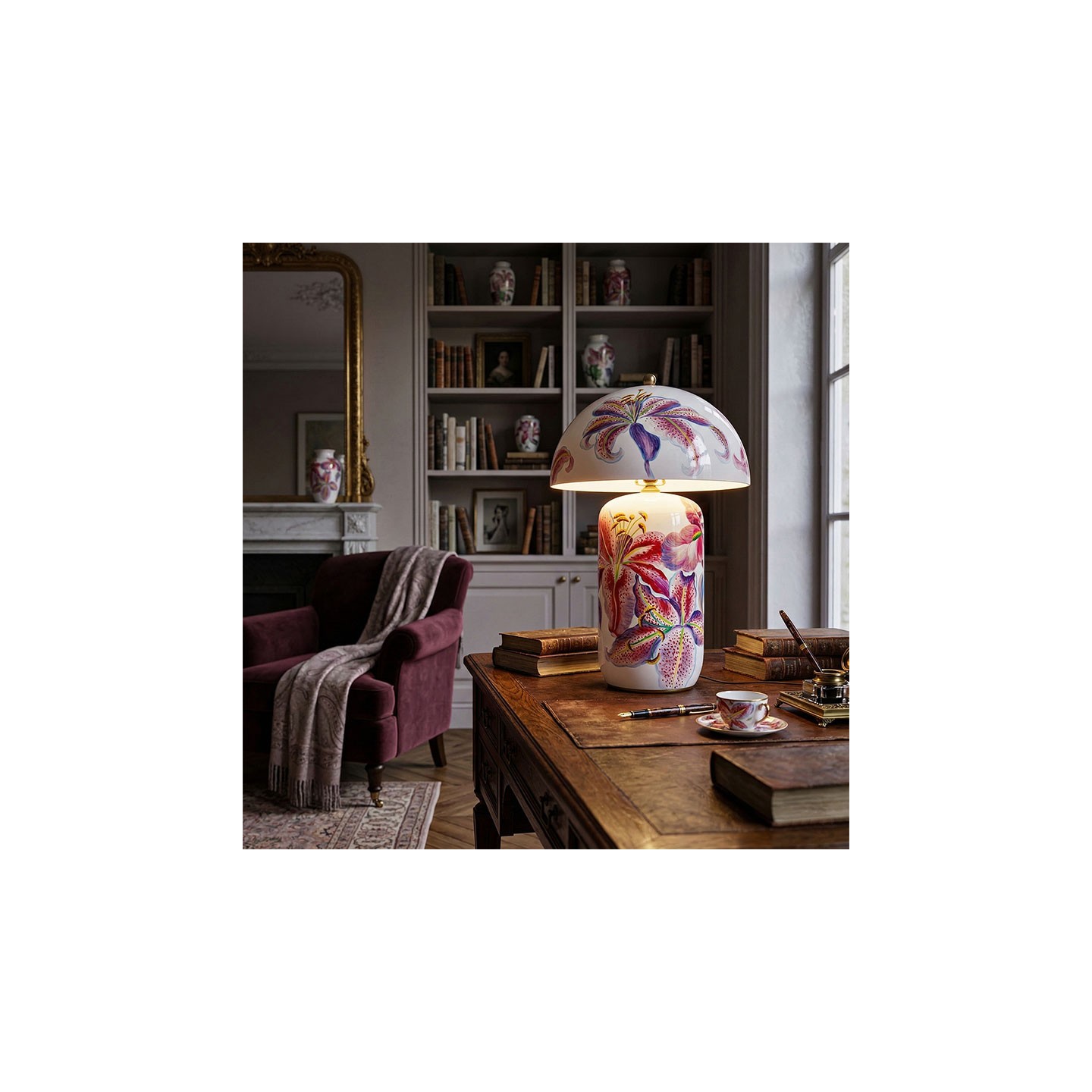 Lampe décorative salon LILLIES PINK