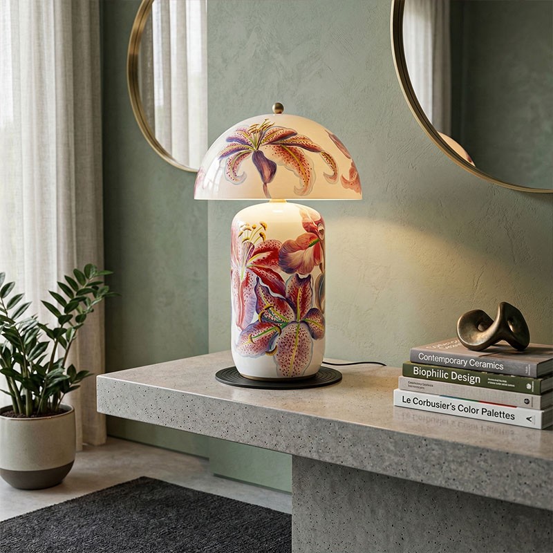 Lampe décorative salon LILLIES PINK