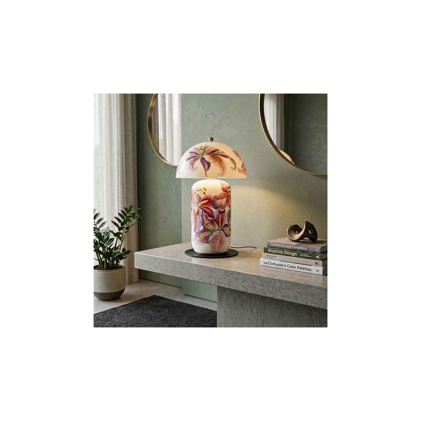 Lampe décorative salon LILLIES PINK