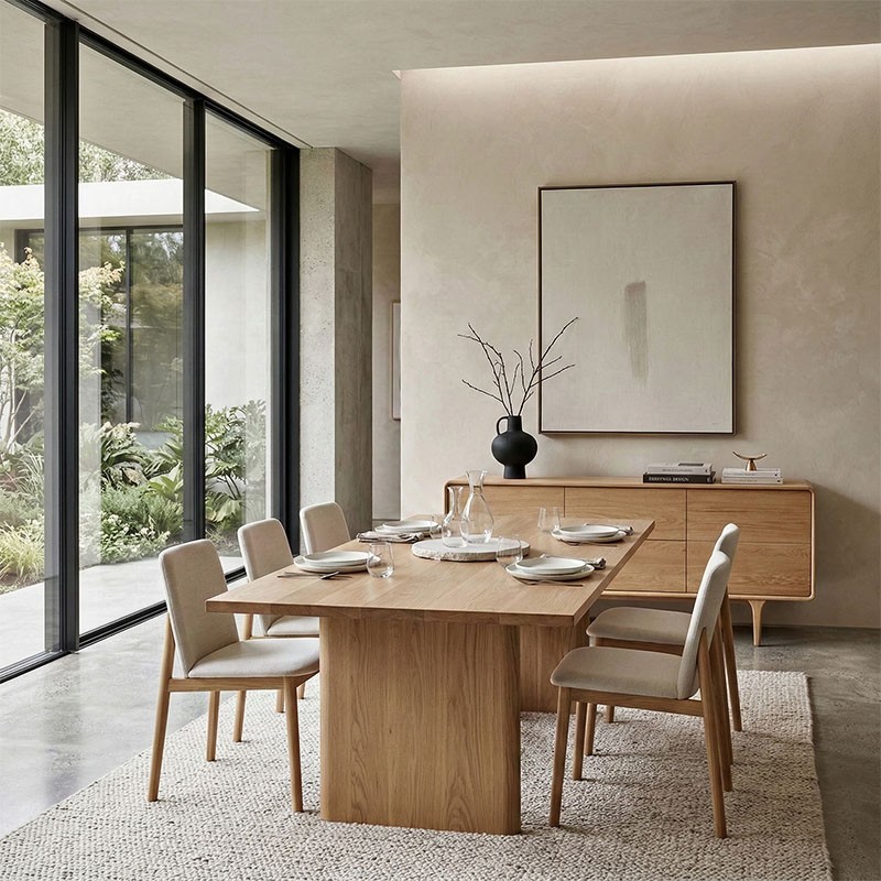 Buffet bas en chêne massif DARWIN house nordic