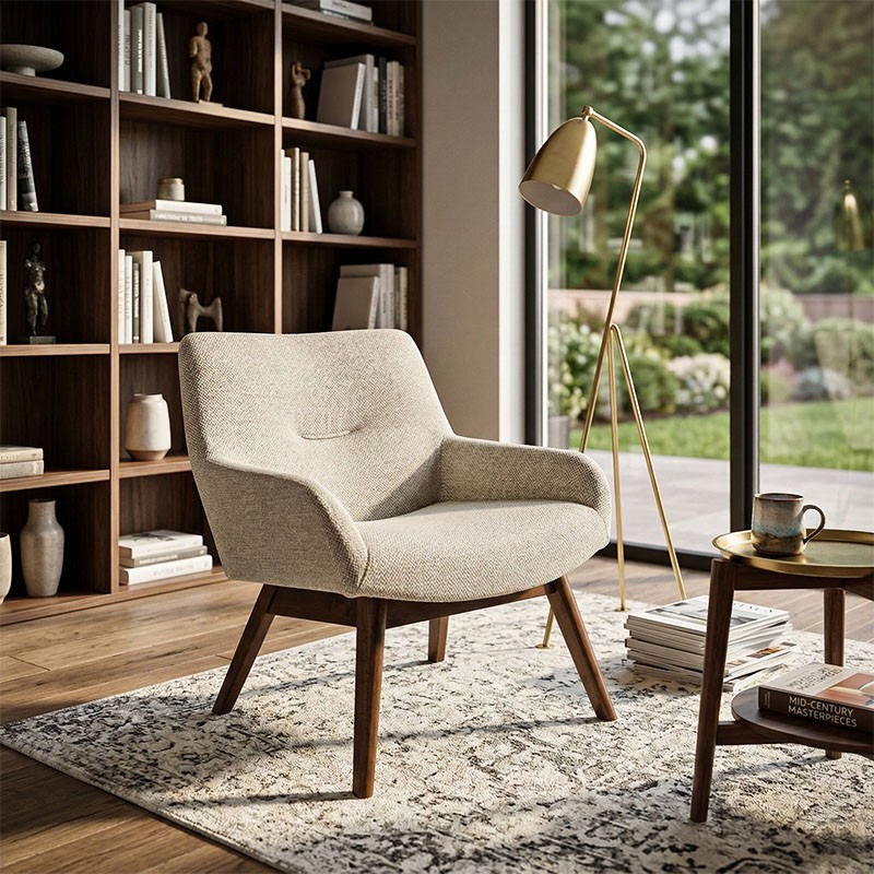 Fauteuil d'appoint salon LONDON sable House Nordic