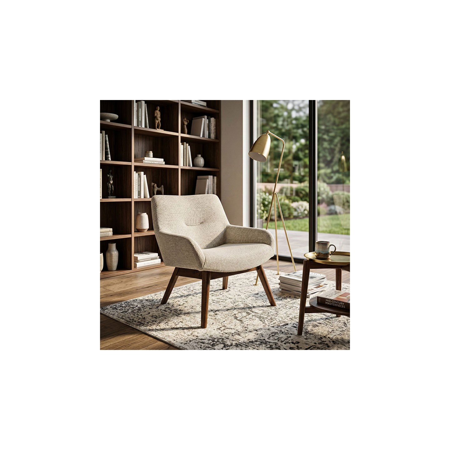 Fauteuil d'appoint salon LONDON sable House Nordic