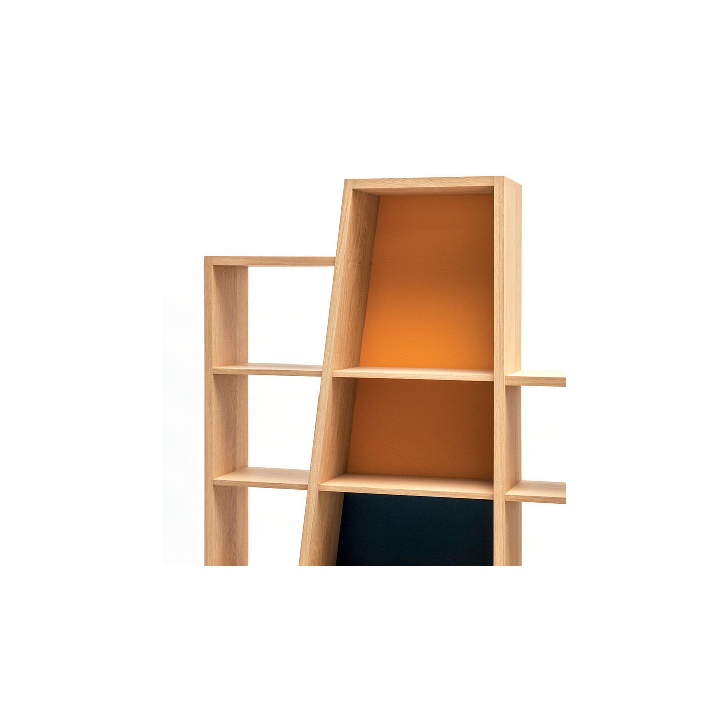 Bibliothèque chêne massif VOILE, 15 coloris Drugeot Manufacture