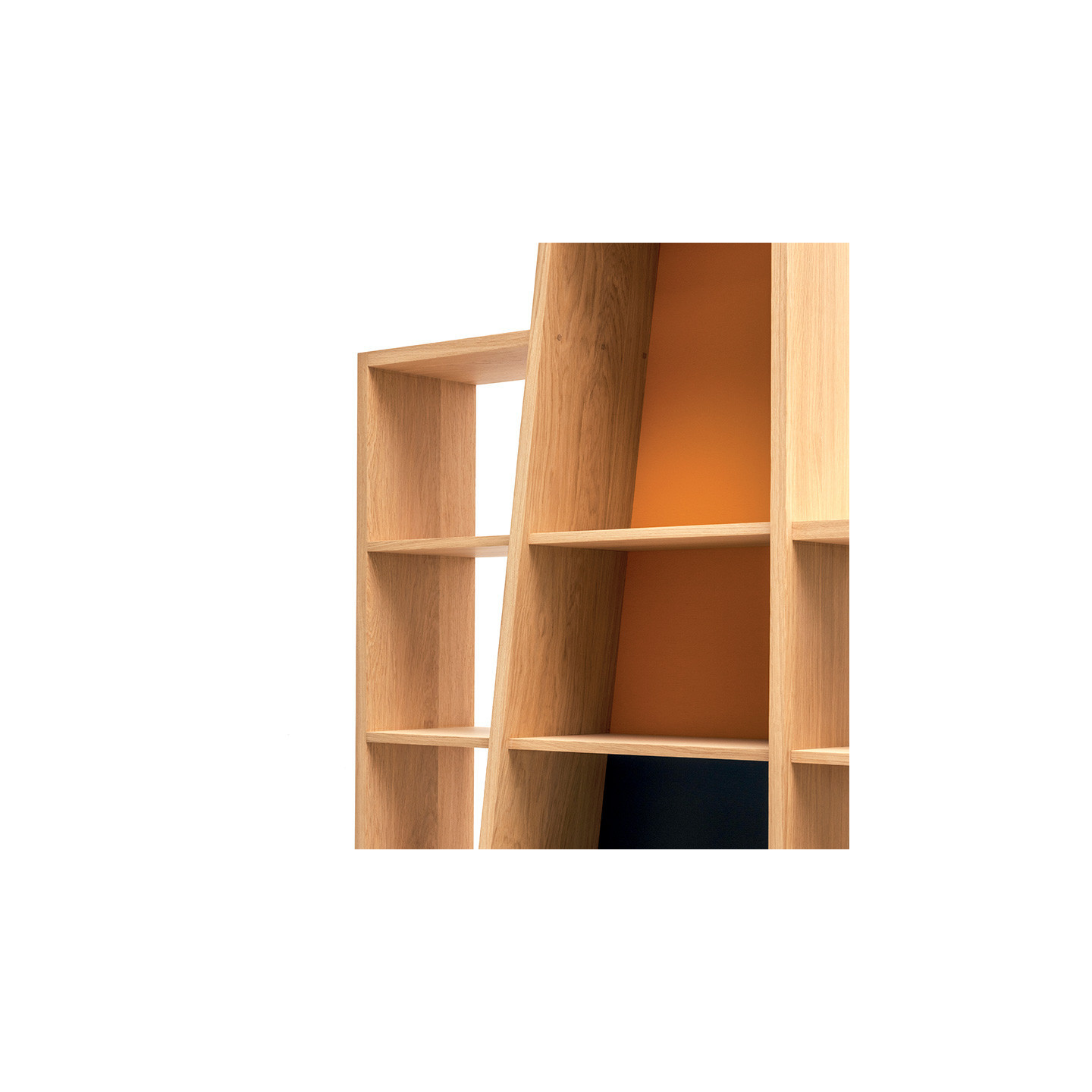 Bibliothèque chêne massif VOILE, 15 coloris Drugeot Manufacture