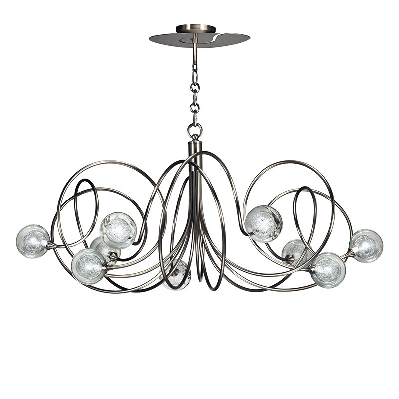 Grand lustre moderne HYPNOS 9 LUMIÈRES, 3 finitions CVL Manufacture