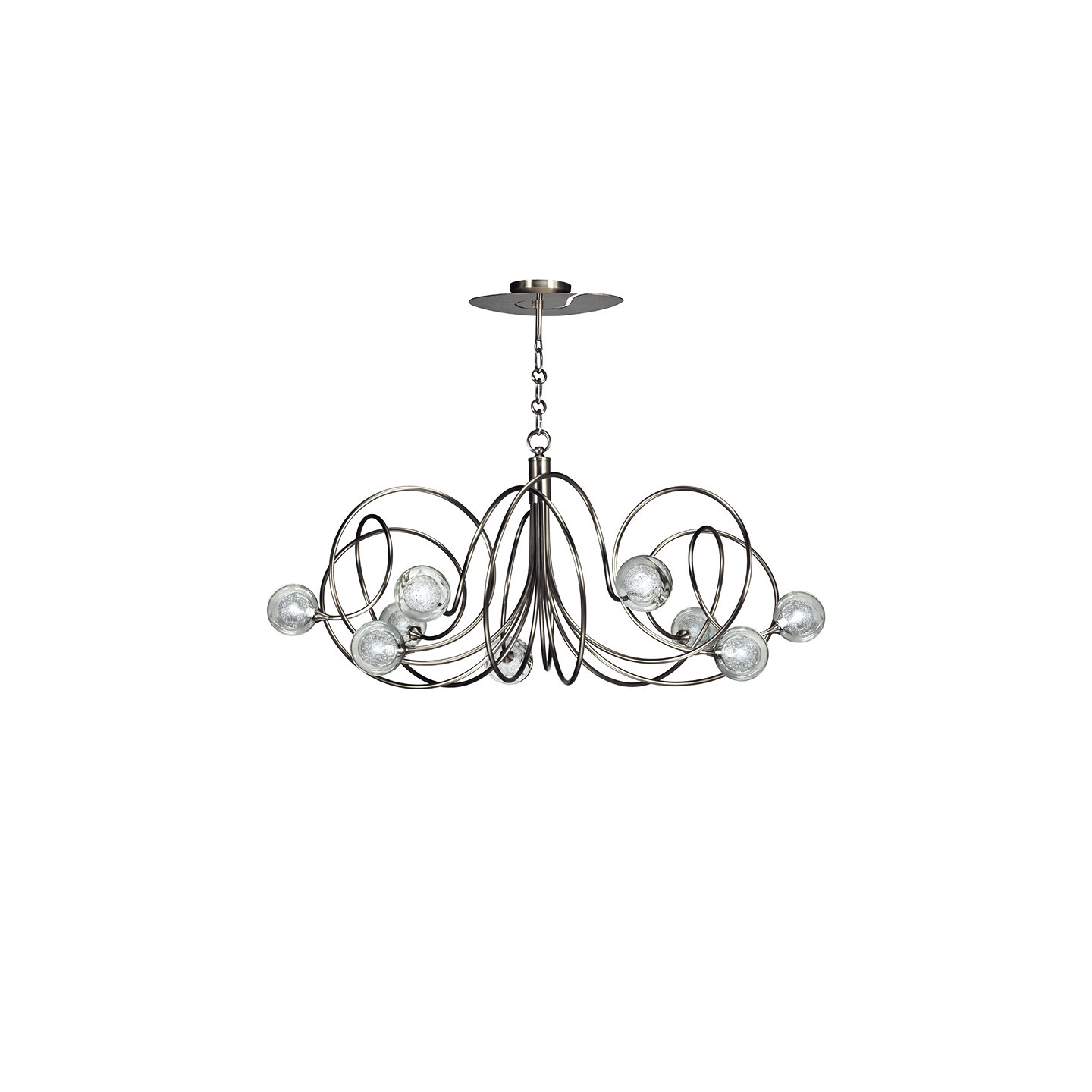 Grand lustre moderne HYPNOS 9 LUMIÈRES, 3 finitions CVL Manufacture