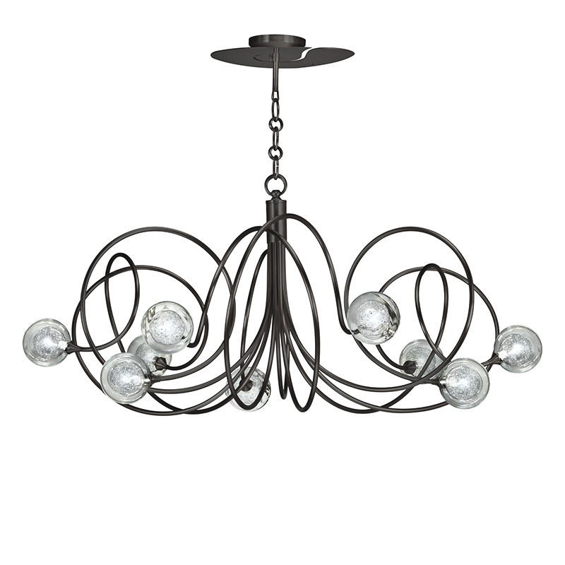 Grand lustre moderne HYPNOS 9 LUMIÈRES, 3 finitions CVL Manufacture