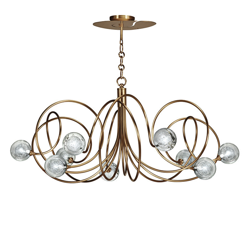 Grand lustre moderne HYPNOS 9 LUMIÈRES, 3 finitions CVL Manufacture