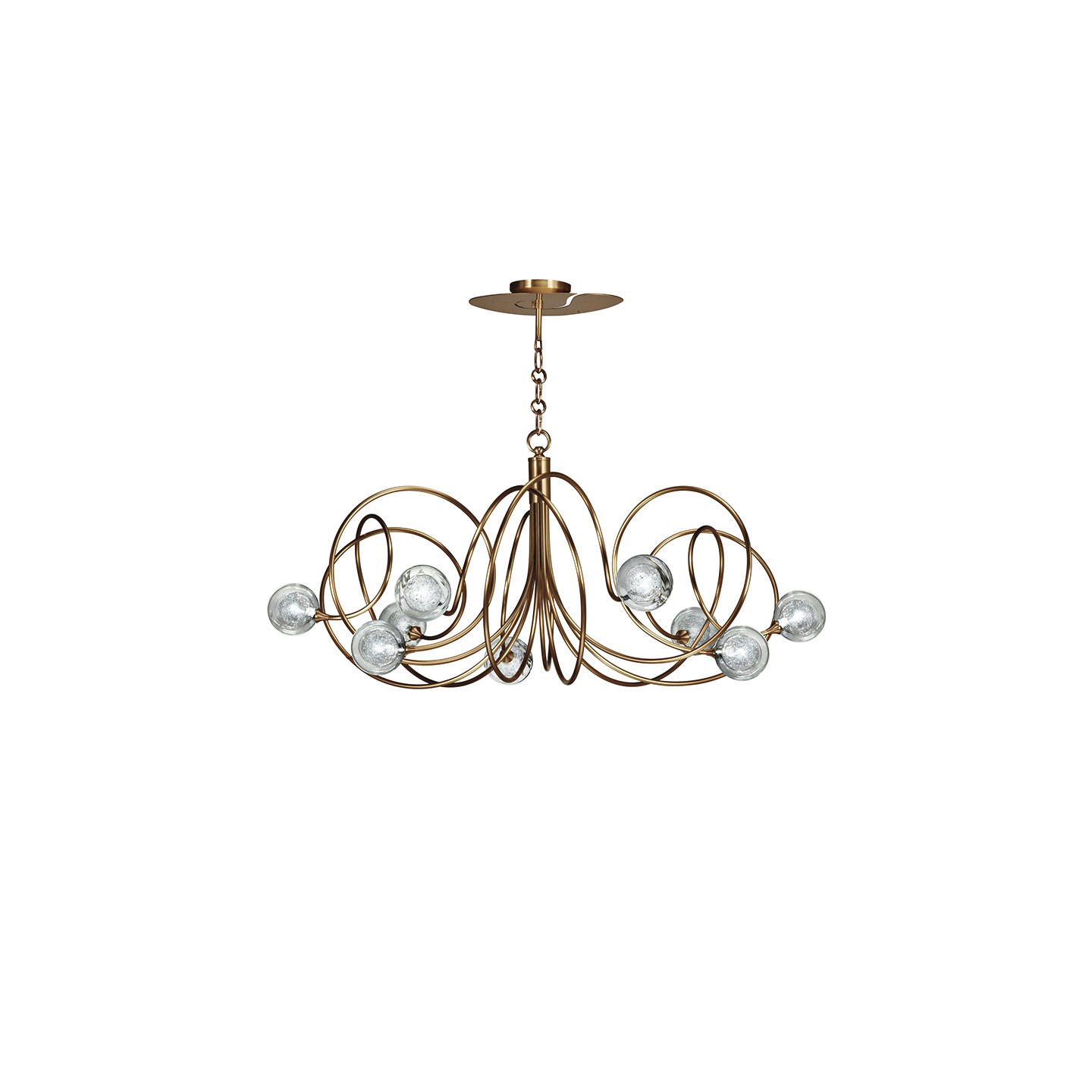 Grand lustre moderne HYPNOS 9 LUMIÈRES, 3 finitions CVL Manufacture