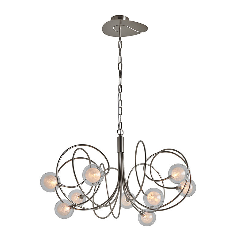 Grand lustre moderne HYPNOS 9 LUMIÈRES, 3 finitions CVL Manufacture
