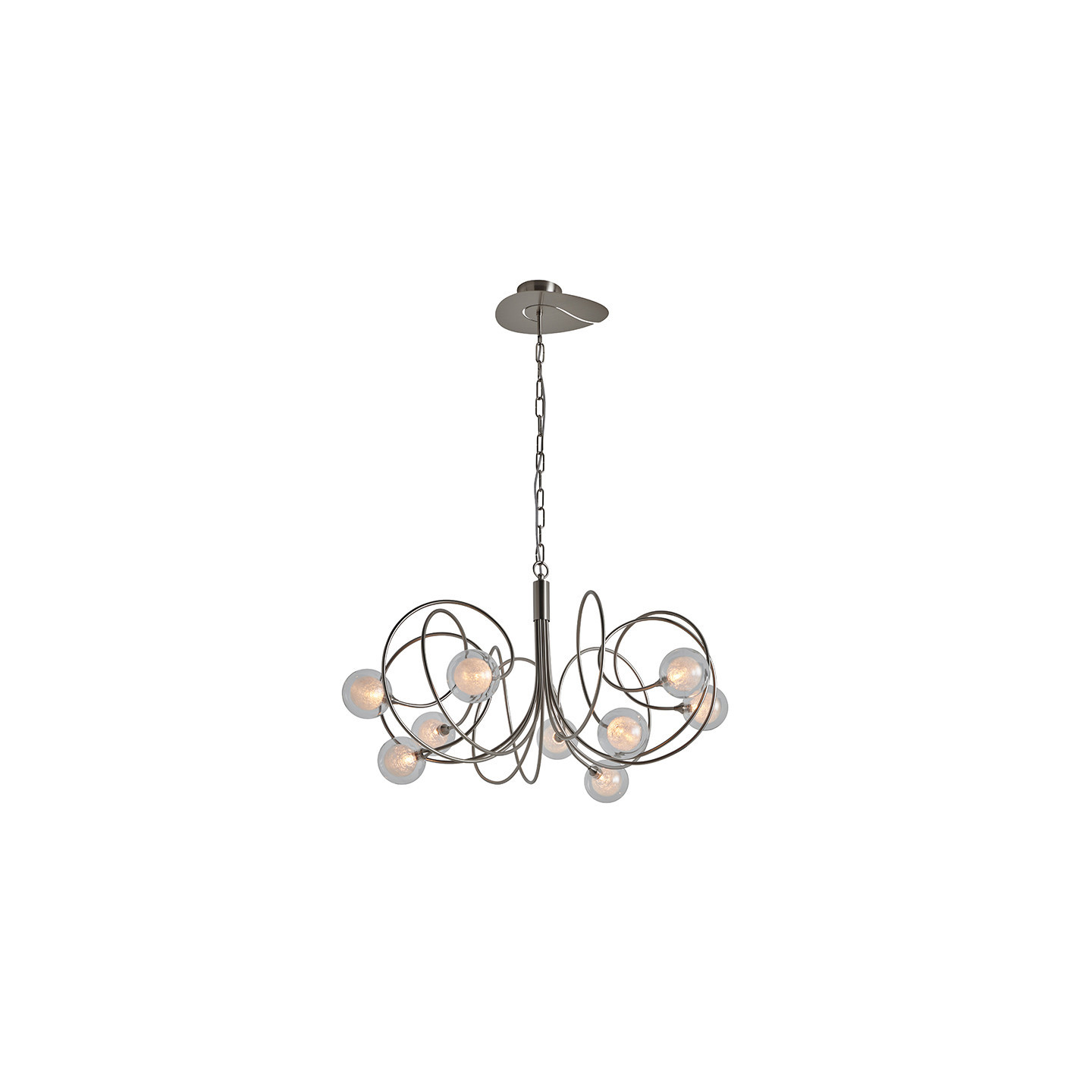 Grand lustre moderne HYPNOS 9 LUMIÈRES, 3 finitions CVL Manufacture
