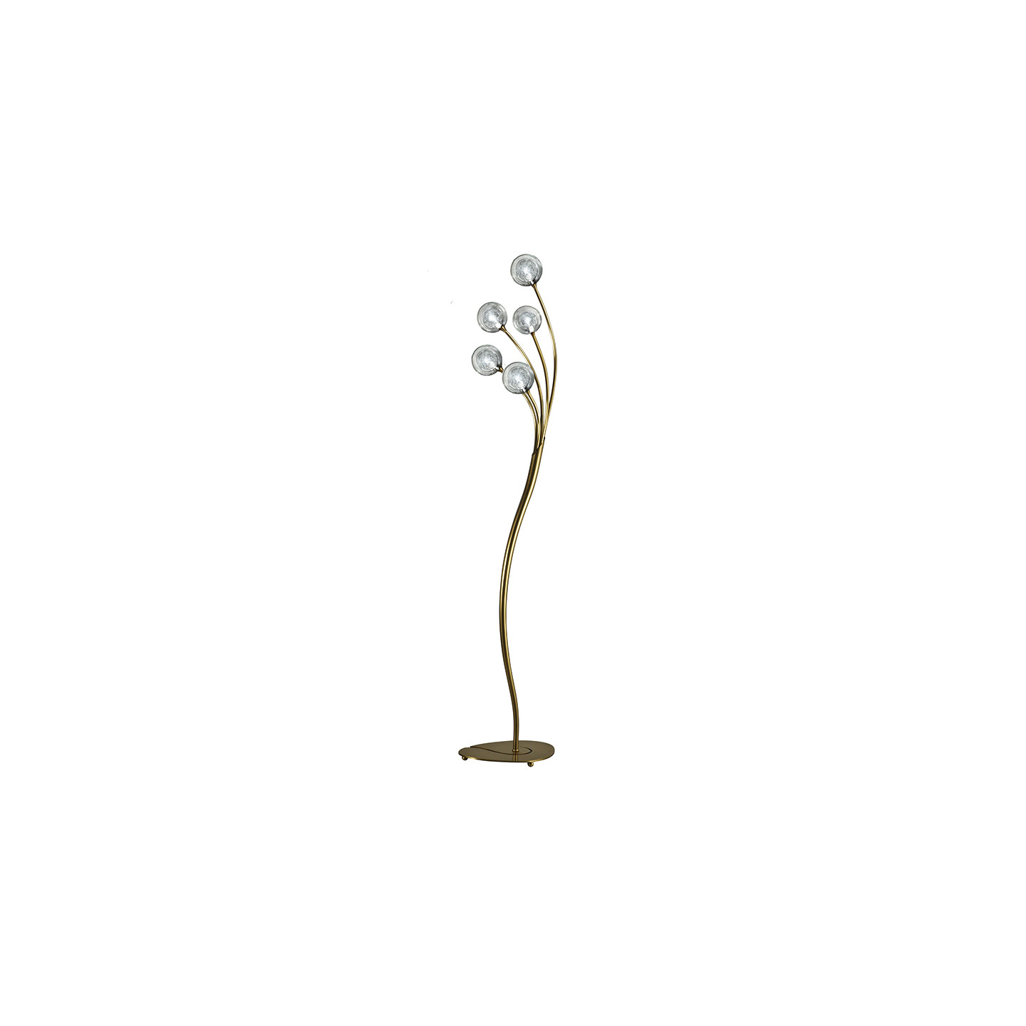 Lampadaire boules CIRCÉ 5 LAMPES AVEC VERRES S100, 3 finitions CVL Manufacture