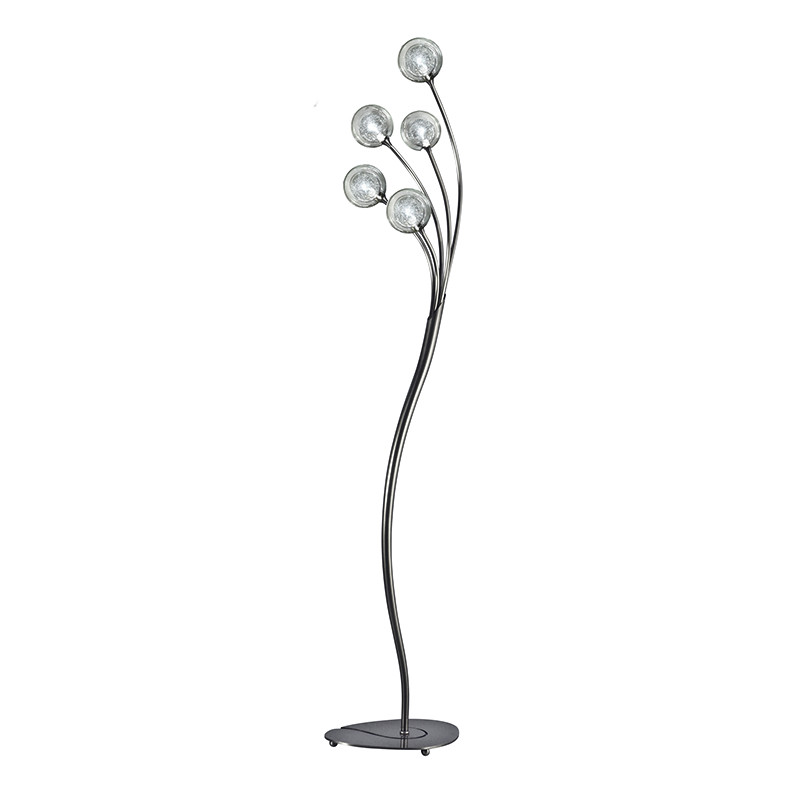 Lampadaire boules CIRCÉ 5 LAMPES AVEC VERRES S100, 3 finitions CVL Manufacture
