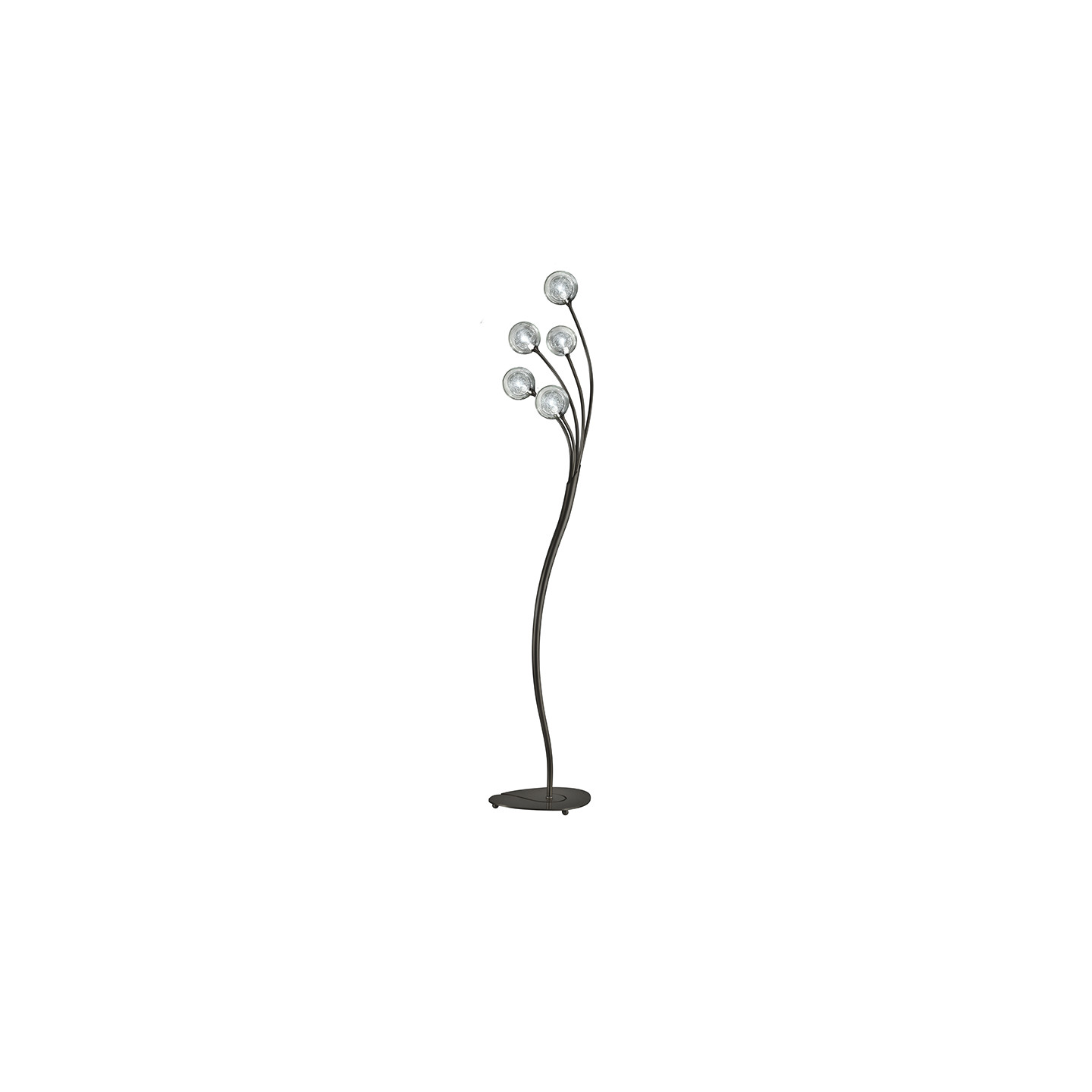 Lampadaire boules CIRCÉ 5 LAMPES AVEC VERRES S100, 3 finitions CVL Manufacture