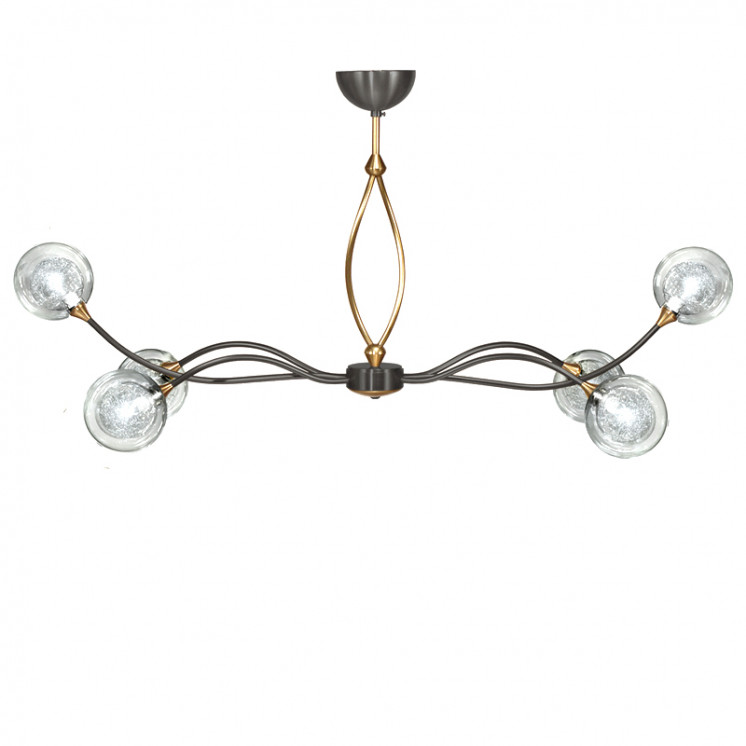 Lustre pour salle à manger SYRA 6 LUMIÈRES AVEC VERRES S100, 3 finitions CVL Manufacture